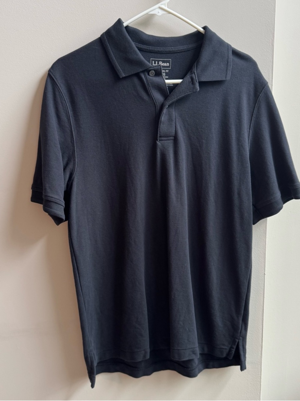 L.L. Bean Men’s Black Short-Sleeve Polo